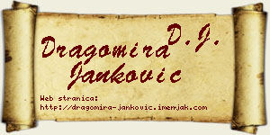 Dragomira Janković vizit kartica